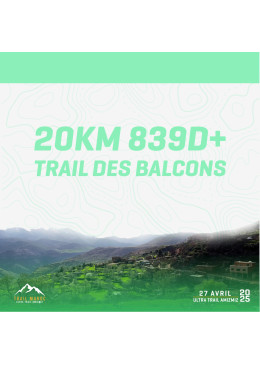 TRAIL DES BALCONS 20KM 839D+