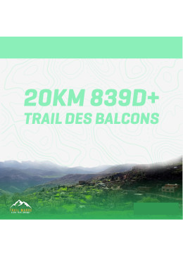 TRAIL DES BALCONS 20KM 839D+