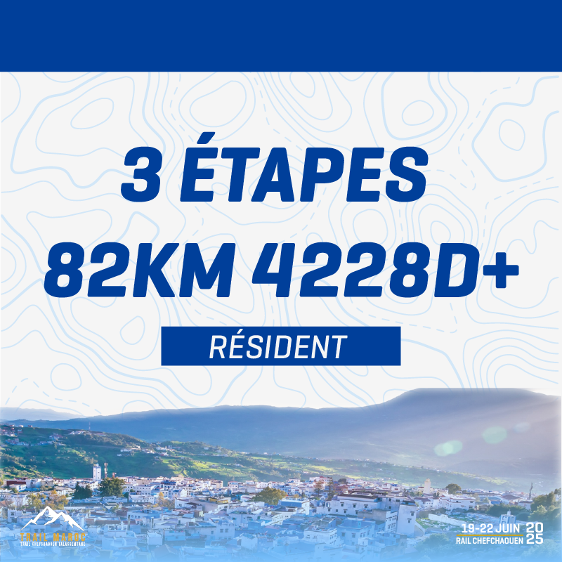 Trail chefchaouen 3 étapes Résident