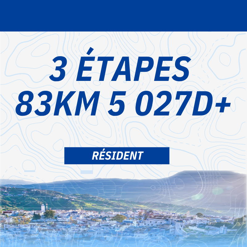 Trail chefchaouen 3 étapes Résident